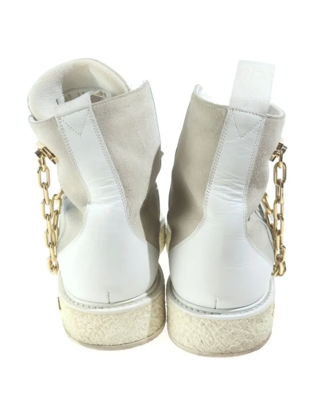 Louis Vuitton LV Creeper Line Chain Decoration Pointed Toe Ankle Boots High